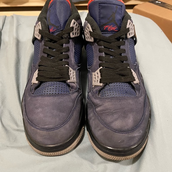 CQ9597-401 Jordan Retro 4 IV Winterized Loyal Blue Casual Shoes - Size 13 Mens - Picture 2 of 9